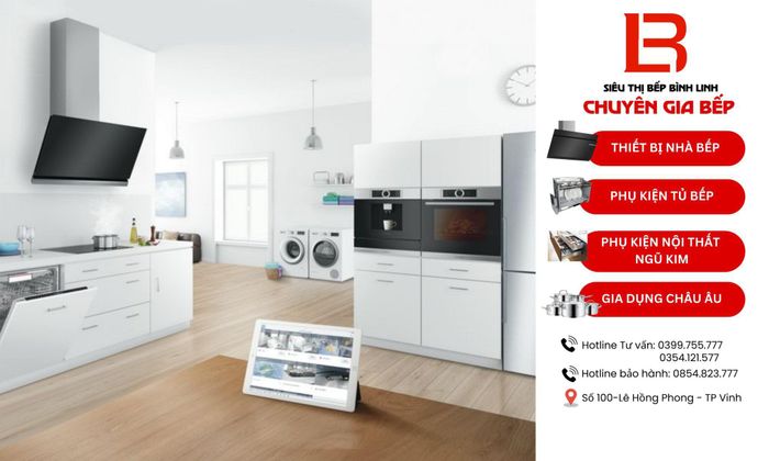 Không gian trưng bày hiện đại tại Siêu thị Bếp Bình Linh