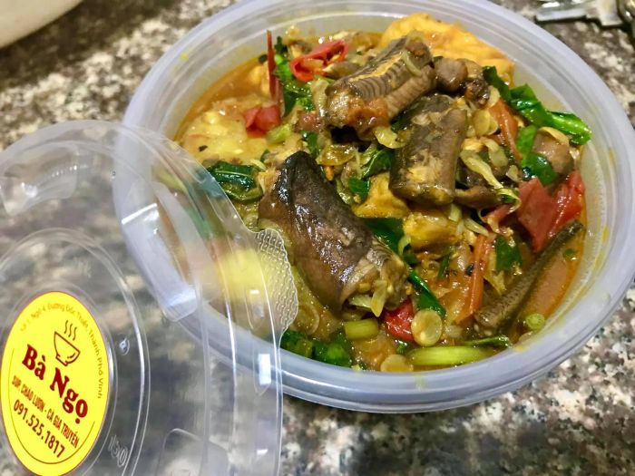 Hình ảnh cháo lươn thơm ngon đặc trưng tại Bà Ngọ