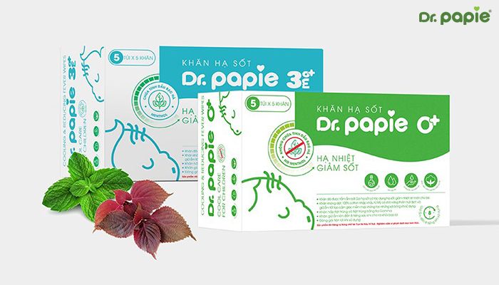 Khăn lau hạ sốt Dr.Papie - Hình ảnh 3