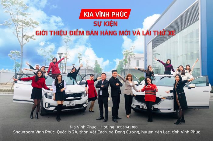 Hình ảnh showroom KIA Yên Lạc hiện đại