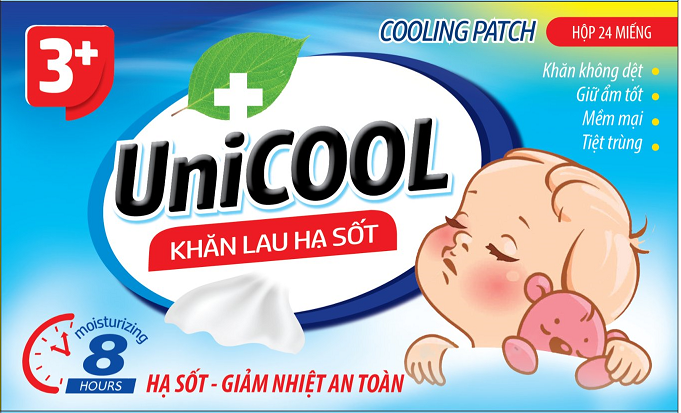 Khăn lau hạ sốt UniCool - Hình ảnh 1