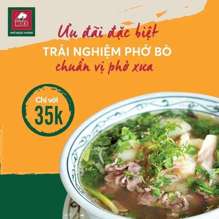 Hình ảnh không gian ấm cúng tại Phở Hà Thành Đà Nẵng