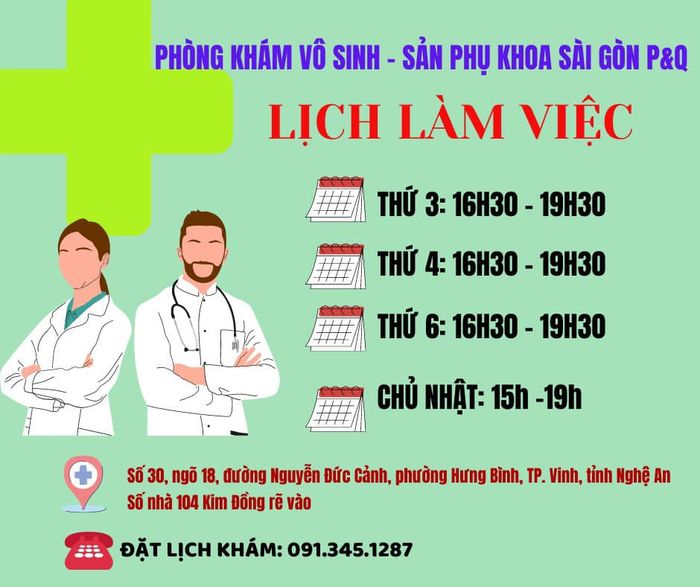 Phòng khám Vô sinh - Sản phụ khoa Sài Gòn P&Q tại Nghệ An ảnh 2