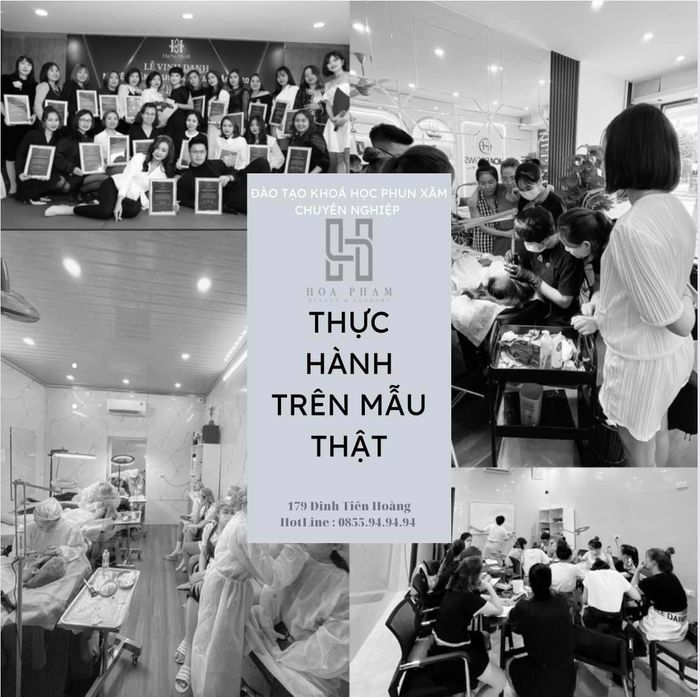 Hình ảnh thực tế tại Hoa Brows Academy