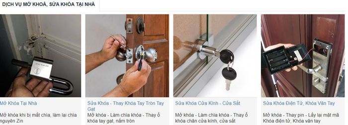 Hình ảnh thực tế dịch vụ sửa khóa tại nhà của Thanh Hội