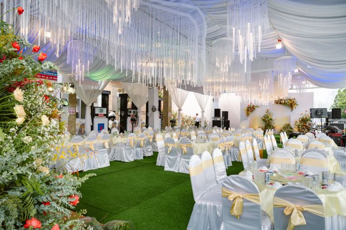 Hình ảnh thiết kế tiệc cưới sang trọng của VIP Event Decor