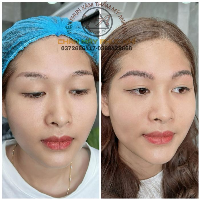 Hình ảnh thực tế về không gian đào tạo chuyên nghiệp tại Viện phun xăm thẩm mỹ Anh An