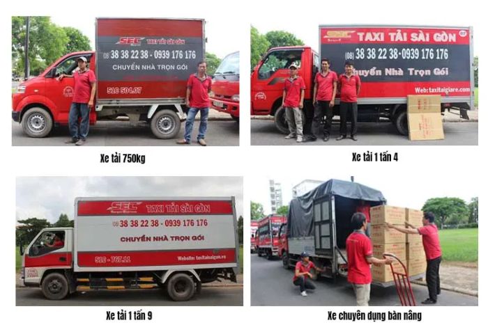 Hình ảnh quy trình làm việc chuyên nghiệp của Taxi Tải Sài Gòn Express