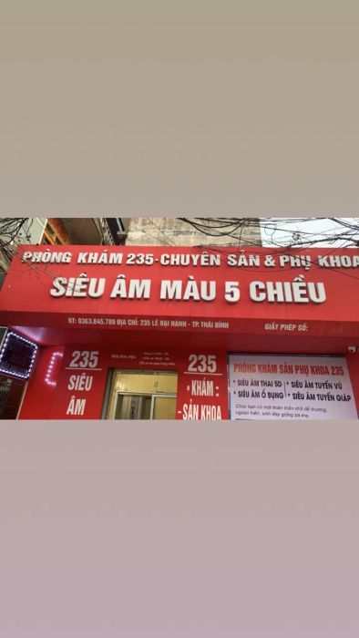 Hình ảnh cơ sở vật chất hiện đại tại Phòng Khám Sản Phụ Khoa 235