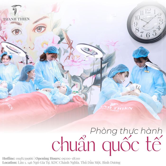 Không gian đào tạo sang trọng và hiện đại tại THANH THIÊN beauty house