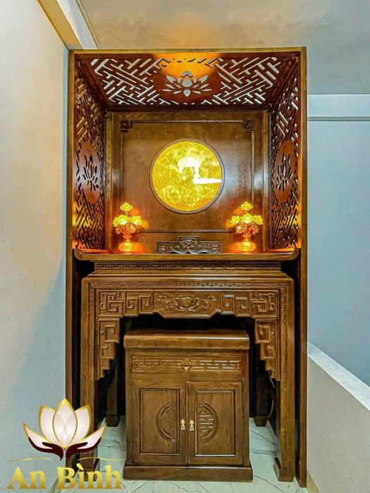 Bàn thờ An Bình ảnh 2 - Góc nhìn nghệ thuật về chất liệu gỗ tự nhiên cao cấp