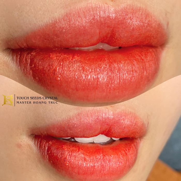 Bộ sưu tập hình ảnh thực tế về dịch vụ phun môi tại Hoàng Trúc Permanent Makeup