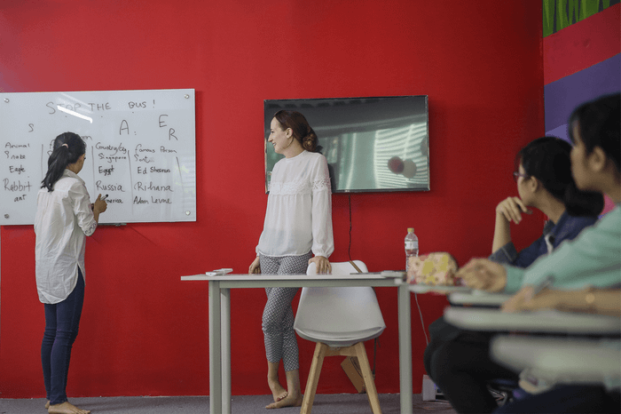 Hình ảnh không gian học tập hiện đại tại Jaxtina English Center