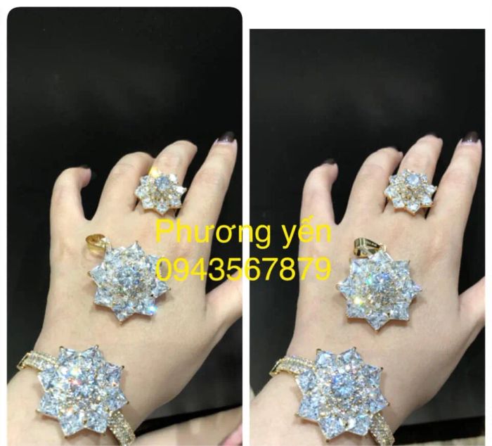 Không gian trưng bày trang sức cao cấp tại Tiệm Vàng Phương Yến