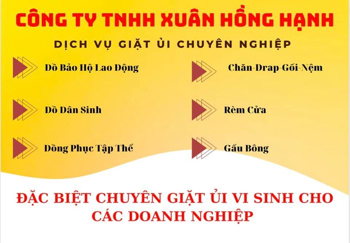 Hình ảnh không gian giặt ủi hiện đại tại Hồng Hạnh