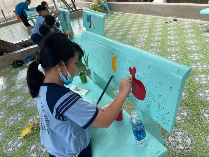 Hình ảnh ấn tượng về Trường Tiểu học Tân Kiên