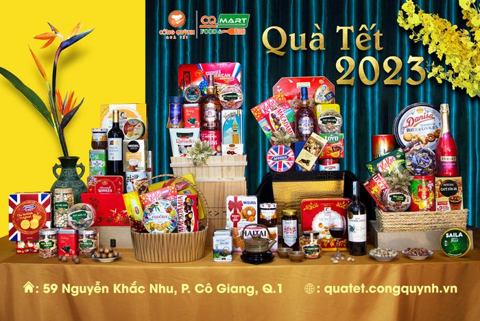 Ảnh ấn tượng về bộ sưu tập quà Tết Cống Quỳnh - CQ MART