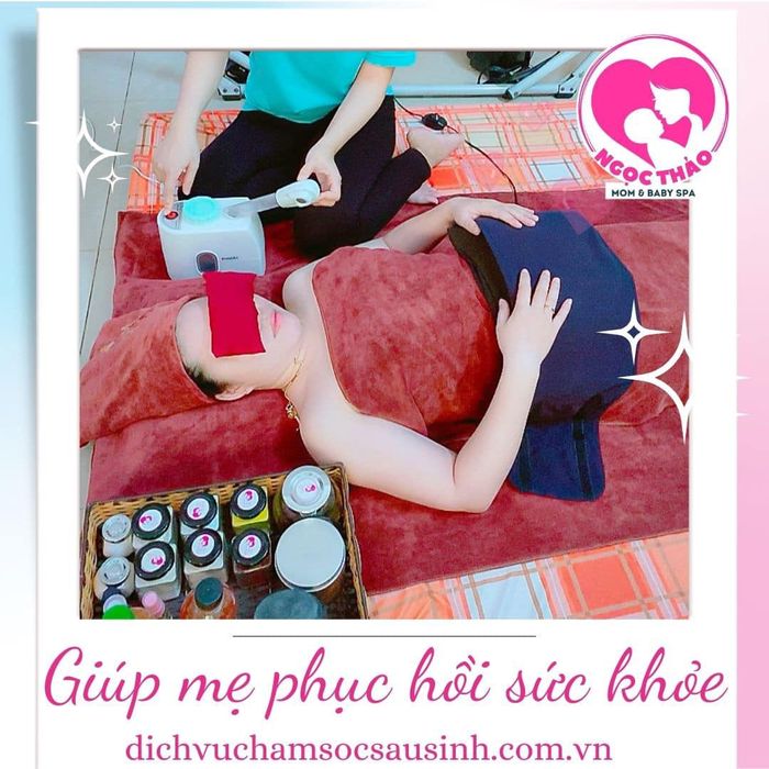 Hình ảnh thực tế dịch vụ chăm sóc tại Ngọc Thảo Mom & Baby Spa