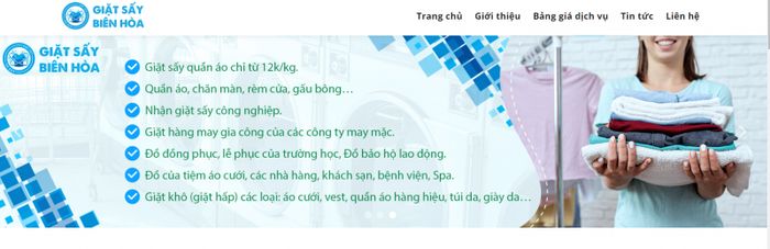 Hình ảnh cơ sở vật chất hiện đại tại Giặt Sấy Biên Hòa