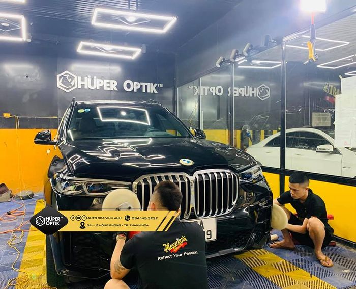 Hình ảnh trải nghiệm dịch vụ cao cấp tại Auto Spa Vinh Anh
