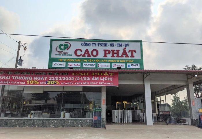Không gian trưng bày đa dạng tại Cao Phát