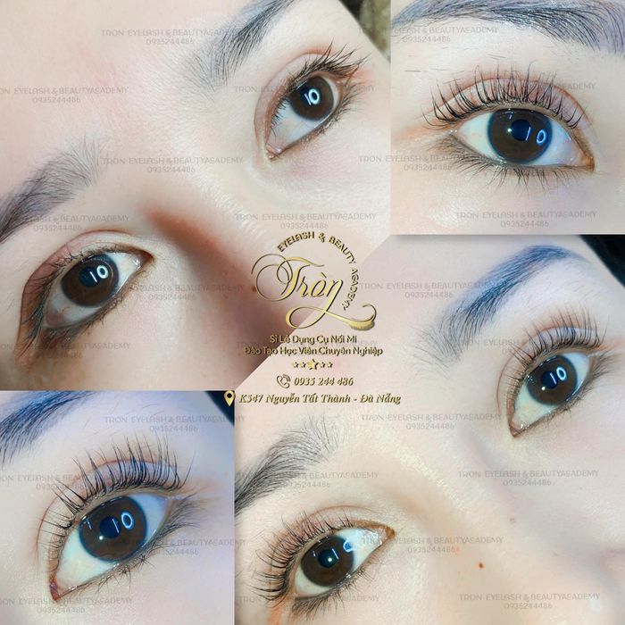 Hình ảnh lớp học nối mi thực tế tại Tròn Eyelash