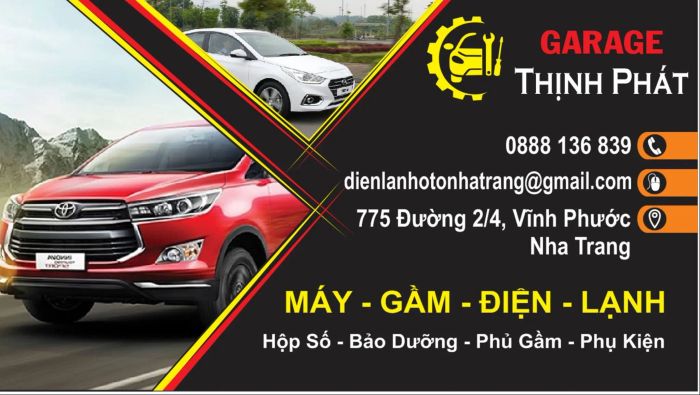 Hình ảnh không gian làm việc tại Gara Thịnh Phát