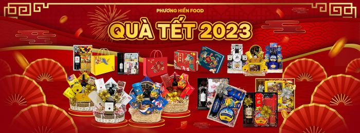 Hình ảnh bộ sưu tập giỏ quà Tết cao cấp tại Phương Hiền Food