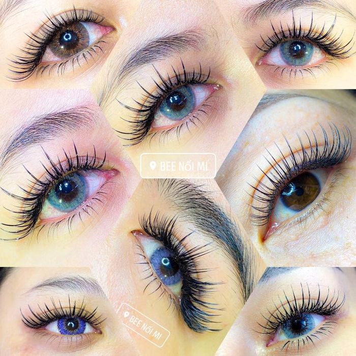 Hình ảnh thực tế khóa học nối mi tại Quin Bee Beauty