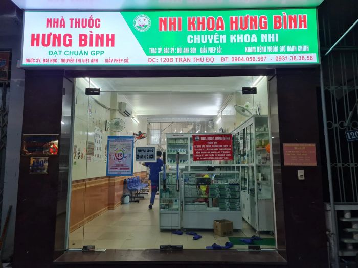 Không gian thăm khám tại Nhi khoa HƯNG BÌNH