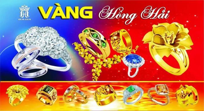 Không gian trưng bày ấn tượng tại Vàng Hồng Hải