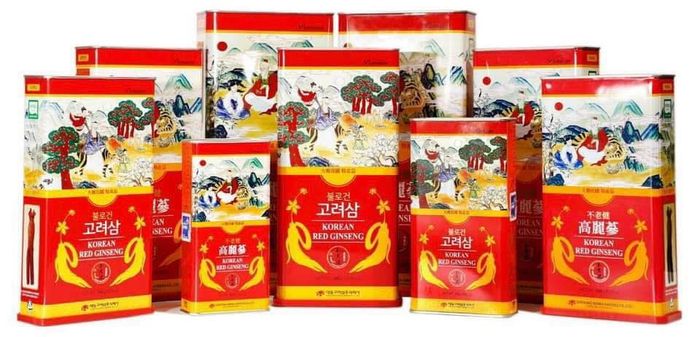 Không gian trưng bày tinh tế tại cửa hàng Nhân Sâm Triều Tiên