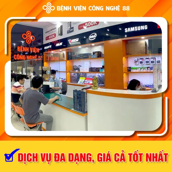 Không gian làm việc hiện đại tại Bệnh Viện Công Nghệ 88