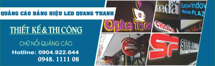 Hình ảnh thi công bảng hiệu LED của Quang Thanh