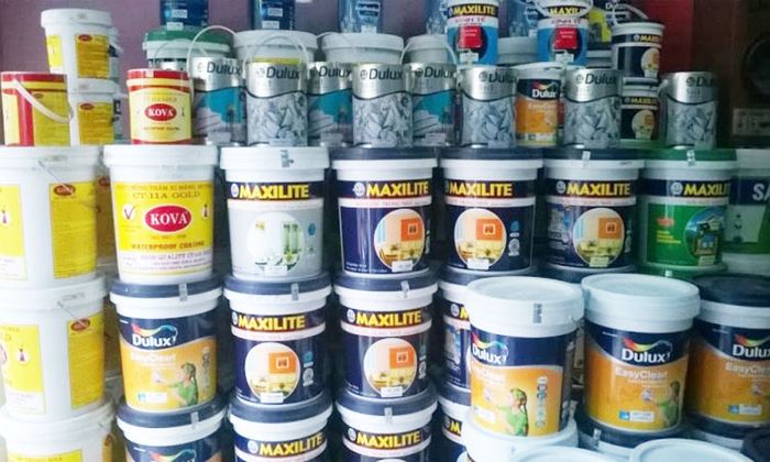 Khu vực trưng bày sản phẩm đa dạng tại Sơn Thiên Long