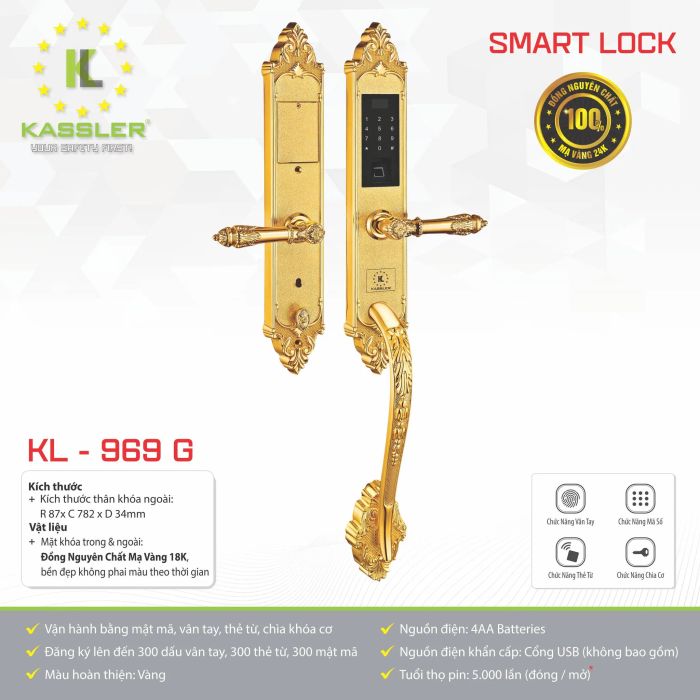 Bộ sưu tập khóa vân tay cao cấp Kassler