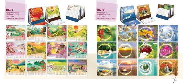 Mẫu lịch Tết ấn tượng từ In Nguyễn Gia