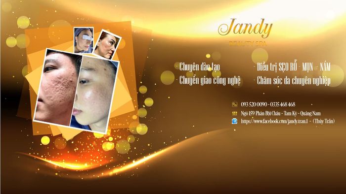 Khu vực điều trị da chuyên nghiệp tại Jandy Beauty Spa