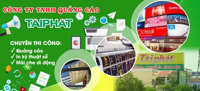 Hình ảnh thi công ấn tượng của Tài Phát Advertising