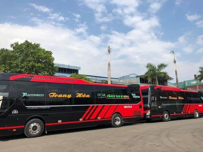 Đội xe hiện đại và an toàn của Nhà Xe Trang Hòa