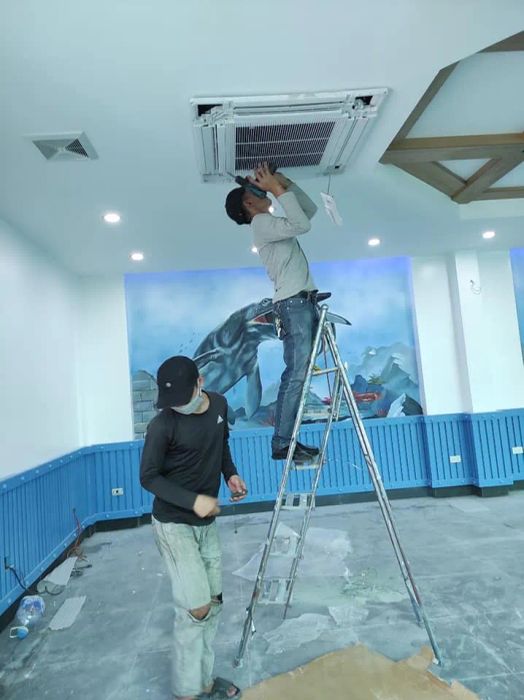 Hình ảnh thi công của Điện Lạnh Hùng Dũng