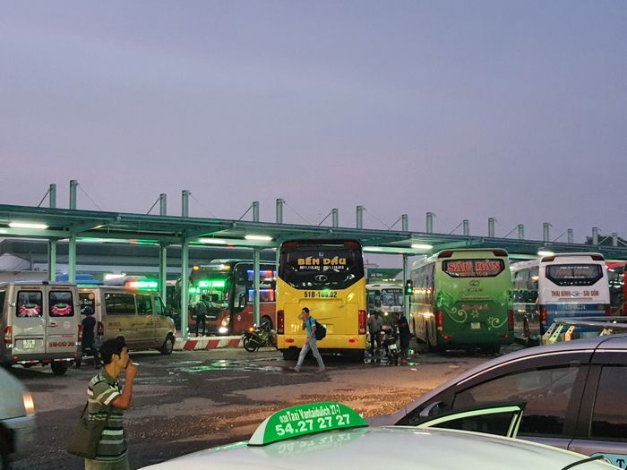 Hình ảnh nội thất sang trọng trên xe Nhà Xe Bến Dầu