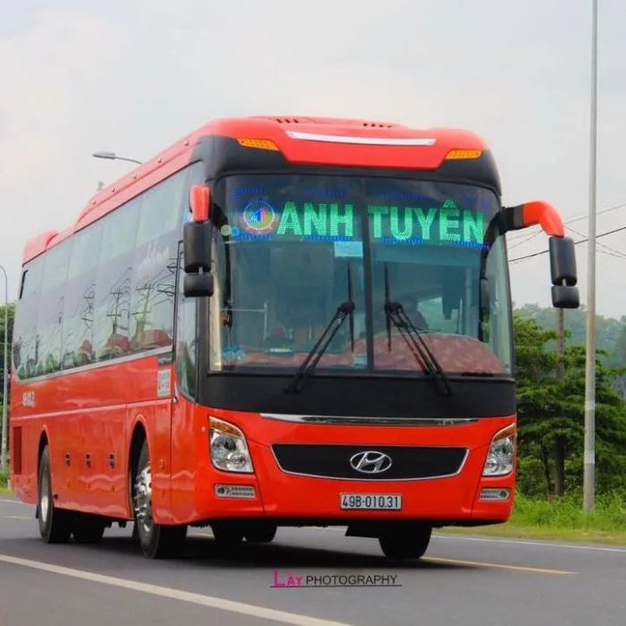 Hình ảnh xe giường nằm hiện đại của nhà xe Anh Tuyên