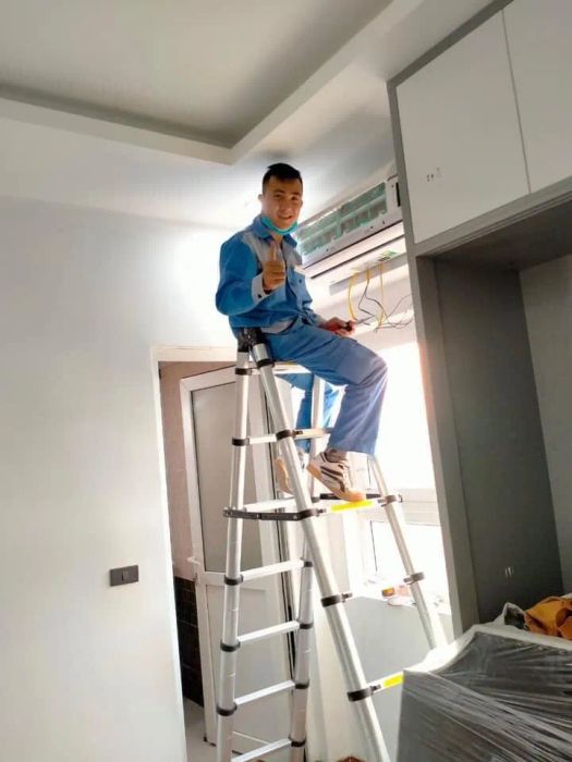 Hình ảnh thi công thực tế của Điện lạnh Hữu Bảo