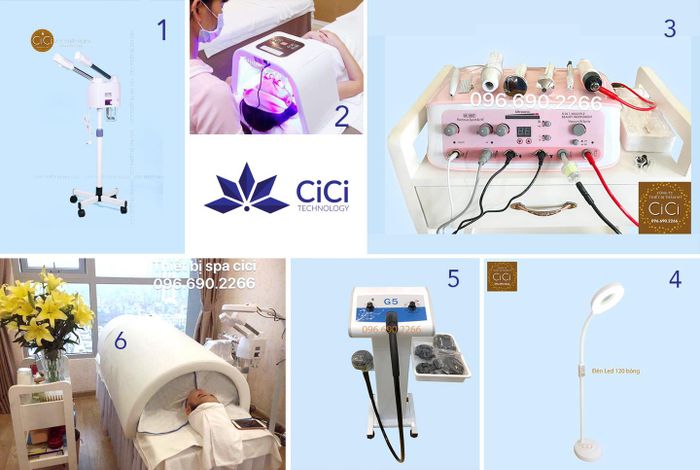 Hình ảnh showroom trưng bày thiết bị thẩm mỹ tại CiCi