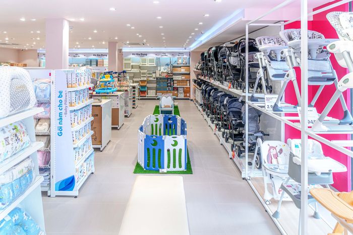Góc trưng bày ấn tượng tại Siêu thị Con Cưng - Nơi chất lượng và sự an toàn luôn được đặt lên hàng đầu