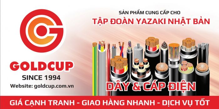 Hình ảnh sản phẩm dây cáp điện đạt chuẩn quốc tế của GOLDCUP