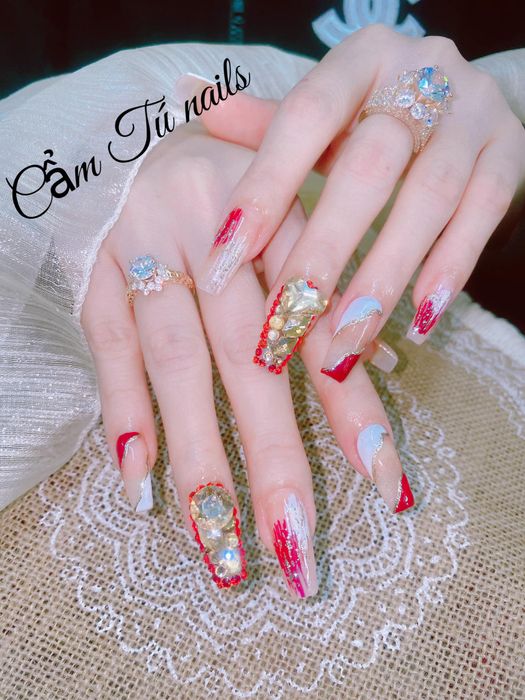 Tác phẩm nghệ thuật nail từ học viên Cẩm Tú Nail