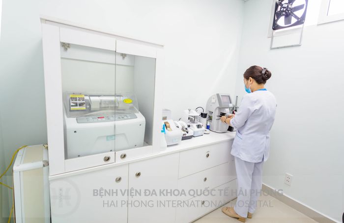 Hình ảnh phòng xét nghiệm đạt chuẩn tại Bệnh viện Đa khoa Quốc tế Hải Phòng
