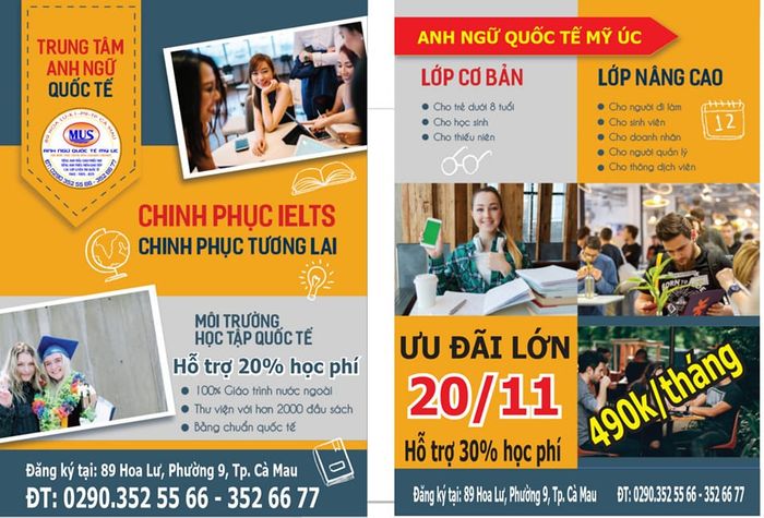 Hình ảnh cơ sở vật chất hiện đại tại Anh ngữ Quốc Tế Mỹ Úc